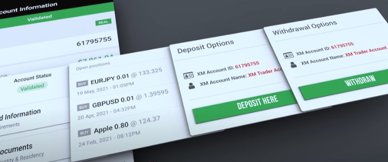 các loại tài khoản xm