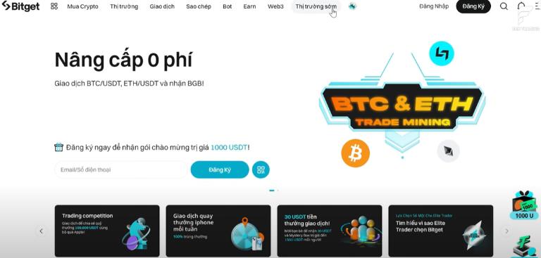 Sàn Bitget có tính năng sao chép giao dịch, giúp các Trader mới học hỏi