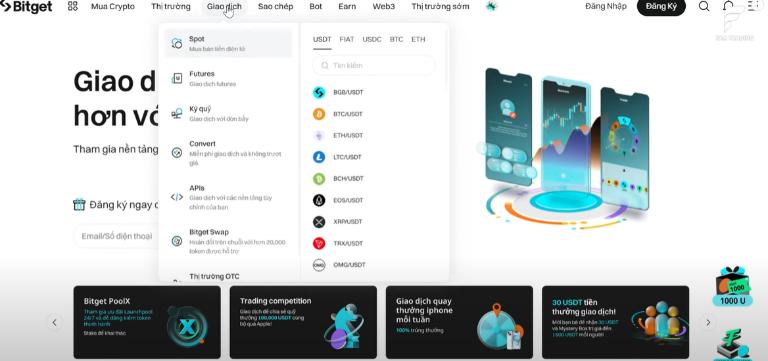Sàn Bitget có hơn 6 năm hoạt động trong giao dịch tài chính, hiện có hơn 20 triệu người đăng ký