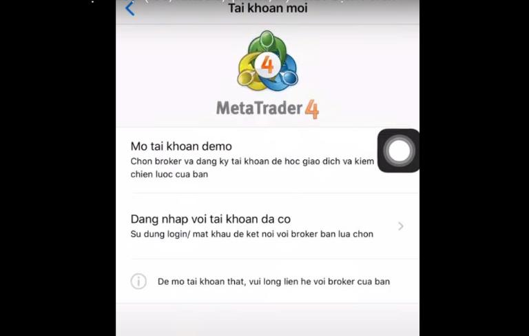 Tải ứng dụng MT4 trên điện thoại iPhone