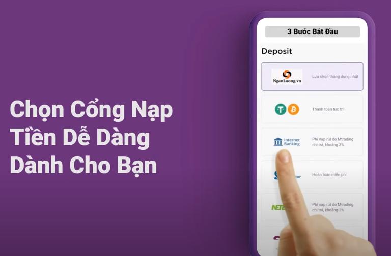 MTrading cung cấp cho nhà đầu tư nhiềuphương thức rút tiền 