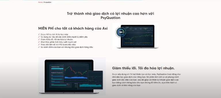 Tính năng tài nguyên giáo dục trên AxiTrader