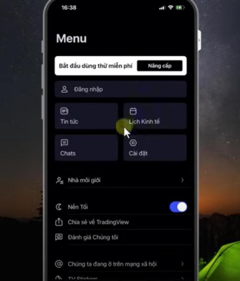 TradingView hỗ trợ đặt lệnh Forex trên điện thoại