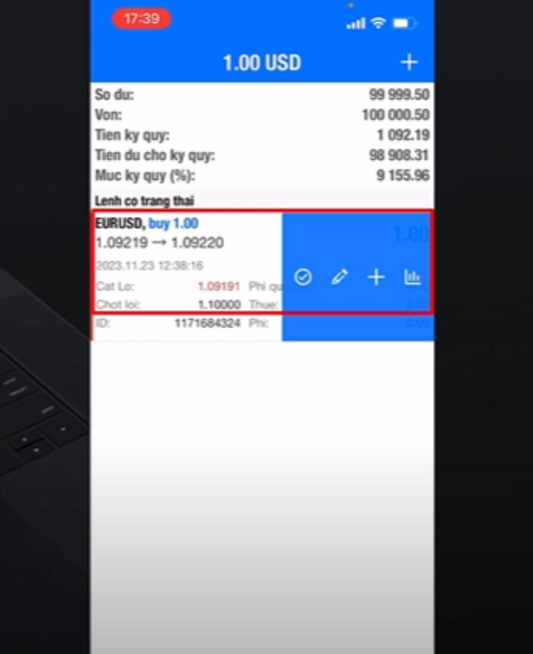 Chỉnh sửa hoặc đóng lệnh khi giao dịch trên MT4