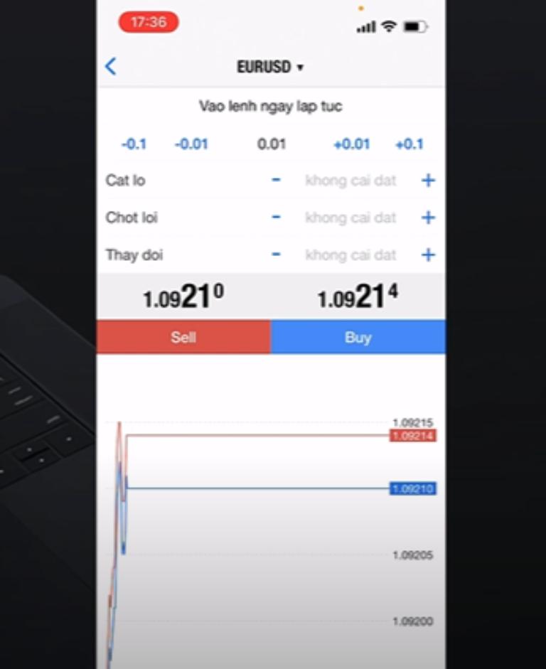 Chỉnh sửa thông tin giao dịch cần thực hiện trên MT4