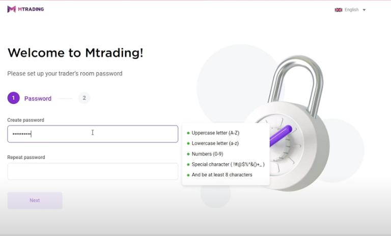 Mở tài khoản trên MTrading với 6 bước