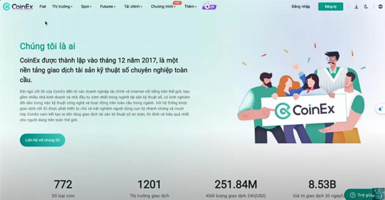 Sàn CoinEx là một sàn giao dịch tập trung trao đổi tiền điện tử