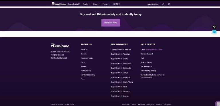 Remitano thành lập năm 2015, tại quần đảo Seychelles