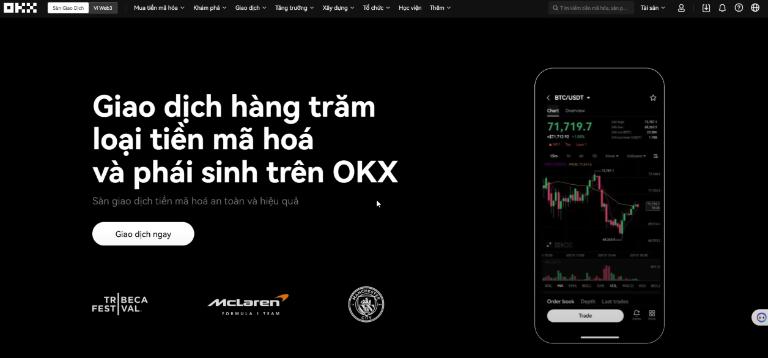 OKX là một trong các sàn giao dịch tập trung (CEX) lớn trên thế giới