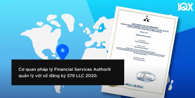 IQX có giấy phép hoạt động không được quy định cho Forex