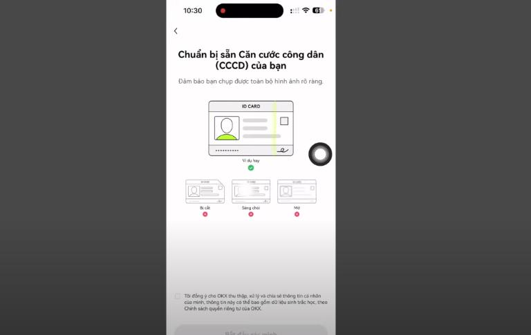 Xác thực danh tính trên OKX