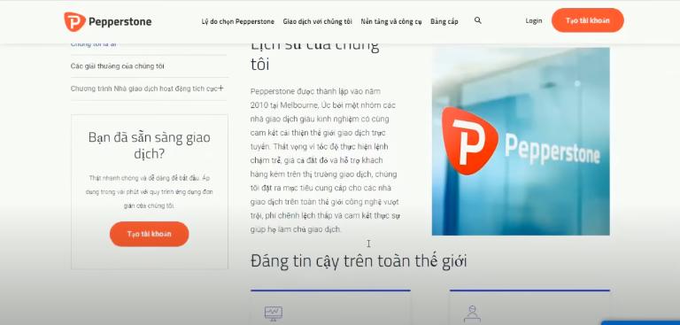 Sàn Pepperstone có chi phí giao dịch thấp, tốc độ khớp lệnh nhanh chóng