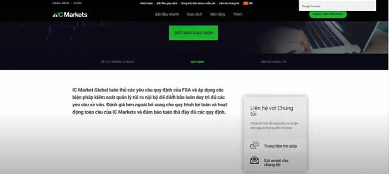 IC Markets được cấp giấy phép bởi FSA, đảm bảo minh bạch, an toàn cho khách hàng