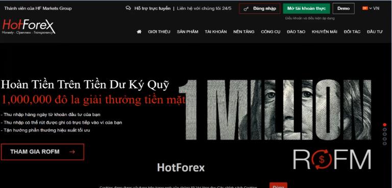 HotForex có chương trình hỗ trợ 100% mức tiền thưởng bonus tín dụng