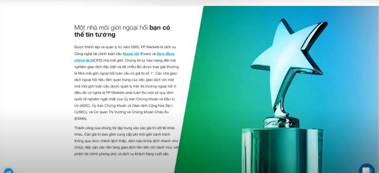 FP Markets có nhiều giấy phép được cấp từ các cơ quan uy tín