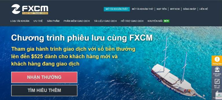 FXCM là sàn giao dịch Forex được thành lập năm 1999 tại Vương quốc Anh