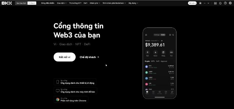 Ví Web3 là một sản phẩm được OKX phát triển