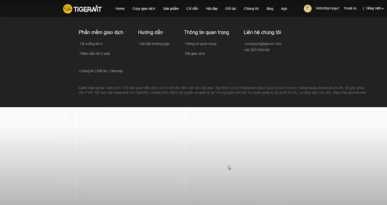 TigerWit cung cấp nền tảng MT4 cho nhà đầu tư