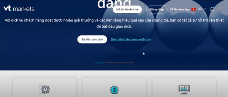 Sàn VT Markets cung cấp tài khoản Demo cho nhà đầu tư