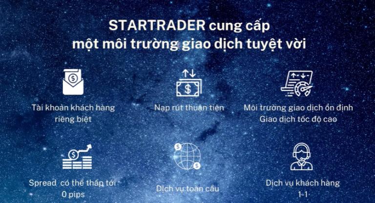 Sàn Startrader có nhiều ưu điểm nổi bật