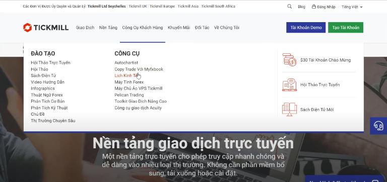 Sàn Tickmill có dịch vụ hỗ trợ khách hàng tốt