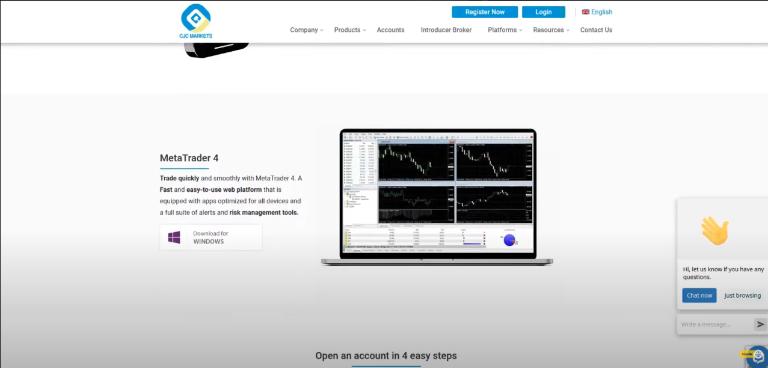 CJC Market cung cấp nền tảng MT4 cho nhà đầu tư
