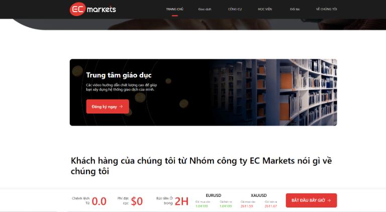Sàn EC Markets có nhiều ưu điểm nổi bật