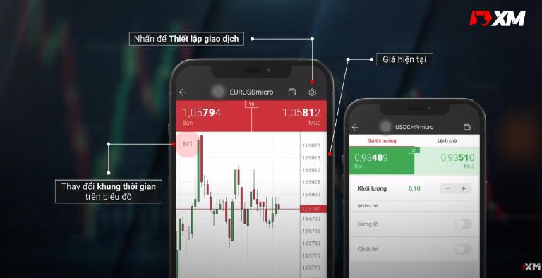 Thay đổi khung thời gian bằng cách nhân vào thời gian hiển thị ở bên trái màn hình