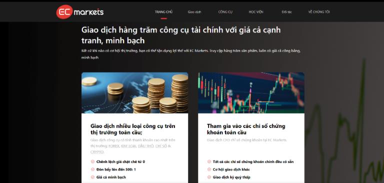 EC Markets là sàn môi giới Forex có trụ sở chính ở Vương quốc Anh