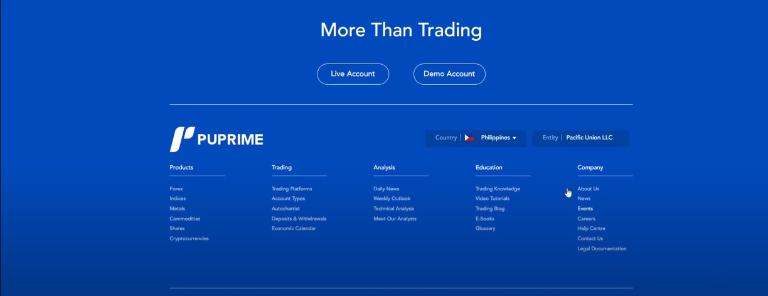  PuPrime cung cấp đa dạng các sản phẩm giao dịch