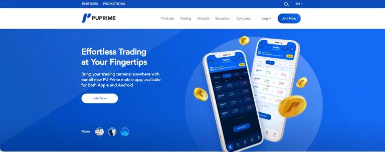 Sàn PUPrime là sàn giao dịch ngoại hối và CFD