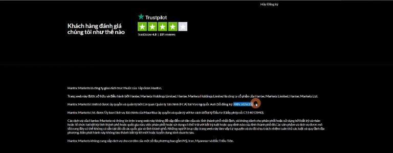 Sàn Hantec có giấy phép hoạt động uy tín