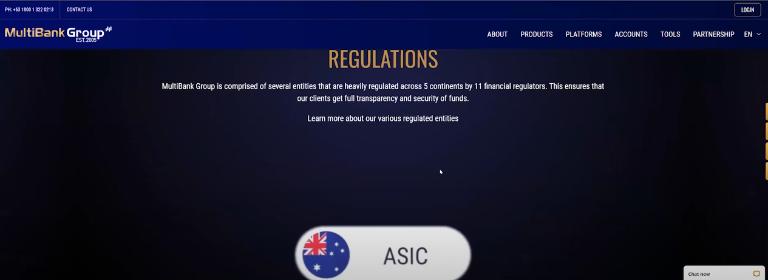 Multibank Group có giấy phép hoạt động được cấp bởi ASIC