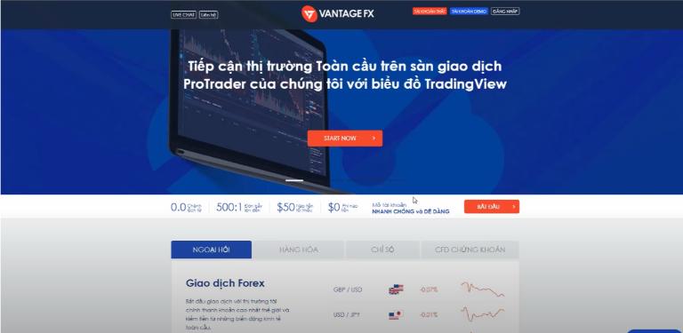 Vantage FX có đa dạng sản phẩm giao dịch