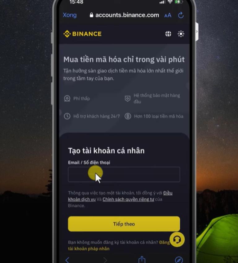 Hiện nay sàn Binance có 2 loại tài khoản là tài khoản cá nhân và tài khoản Pháp lý