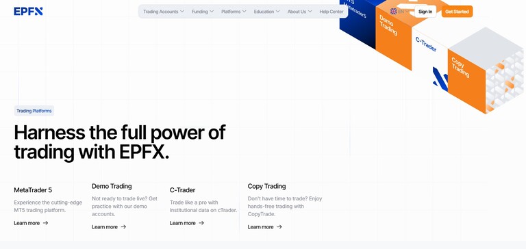 sàn EPFX nền tảng giao dịch