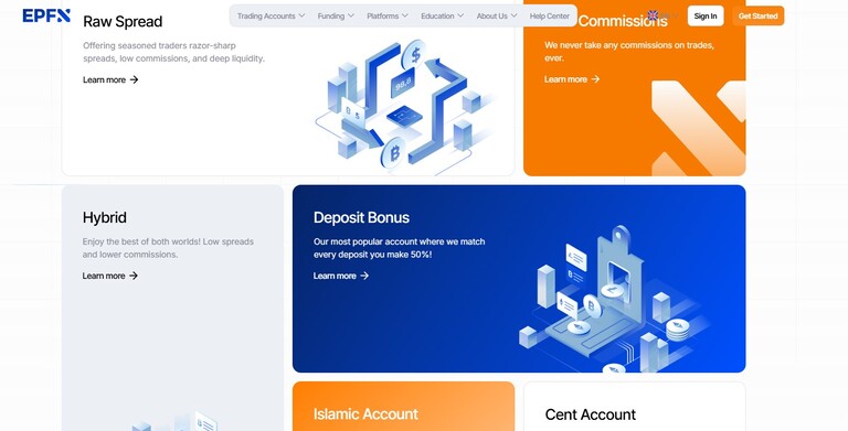 sàn EPFX đòn bẩy và spread