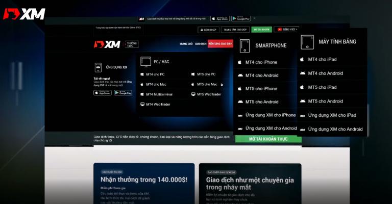 Chọn cách đăng nhập tài khoản XM đơn giản