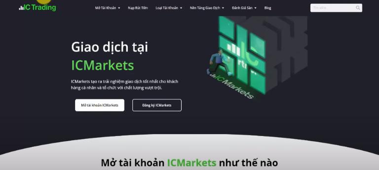 Có 3 tài khoản phổ biến trên sàn ICMarkets
