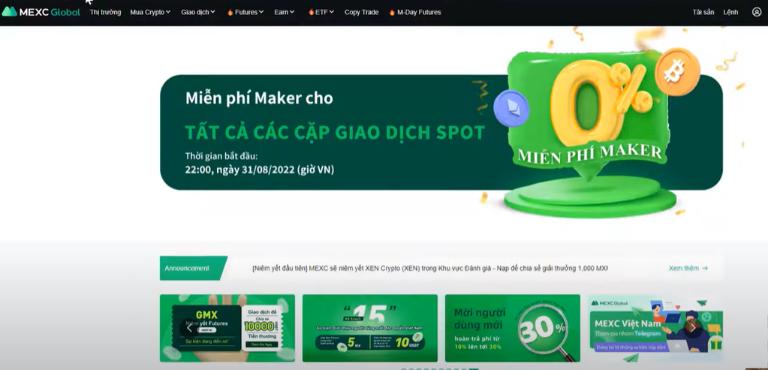 Tham gia sàn giao dịch tiền điện tử MEXC cho người mới