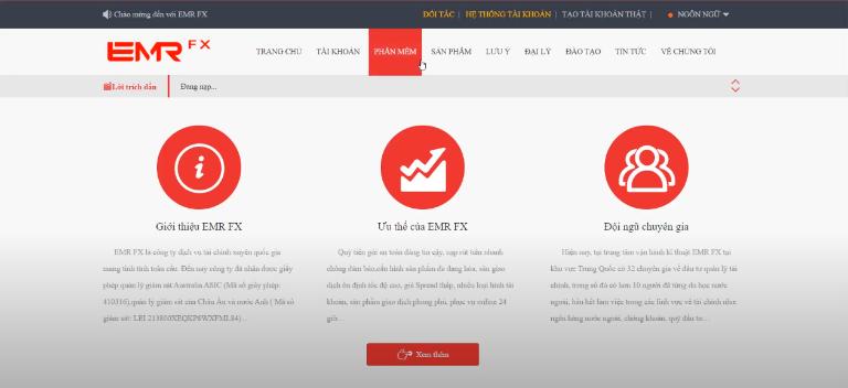Các thành tích mà sàn EMR Forex đạt được