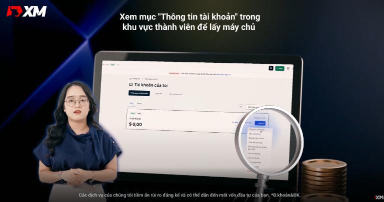 Đăng nhập thành công và bắt đầu giao dịch