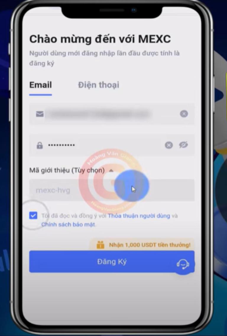 Đăng ký tham gia sàn Mexc global đơn giản chỉ với các bước cơ bản