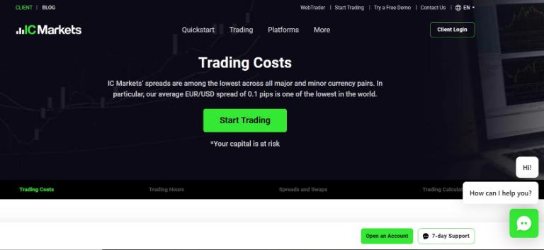 Tài khoản Raw Spread cung cấp các điều khoản phù hợp trong ngày