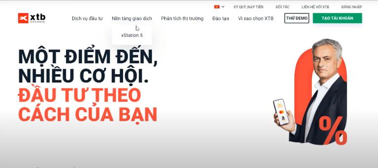 Sàn XTB có mức spread thấp chỉ từ 0.1 pip