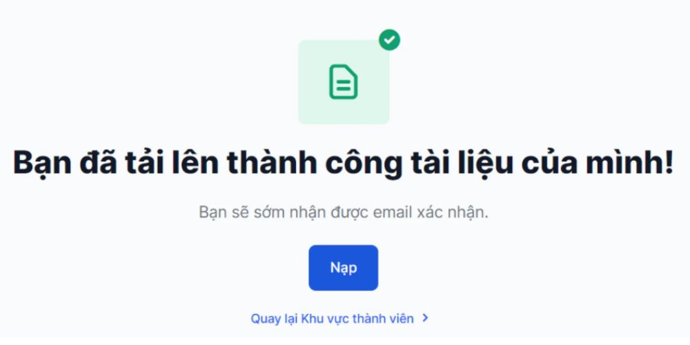 Sàn XM - Hoàn tất xác minh