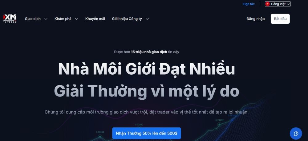 Website sàn XM