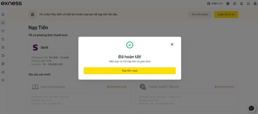 Xác minh thành công