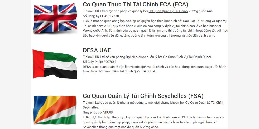 Giấy phép sàn Tickmill