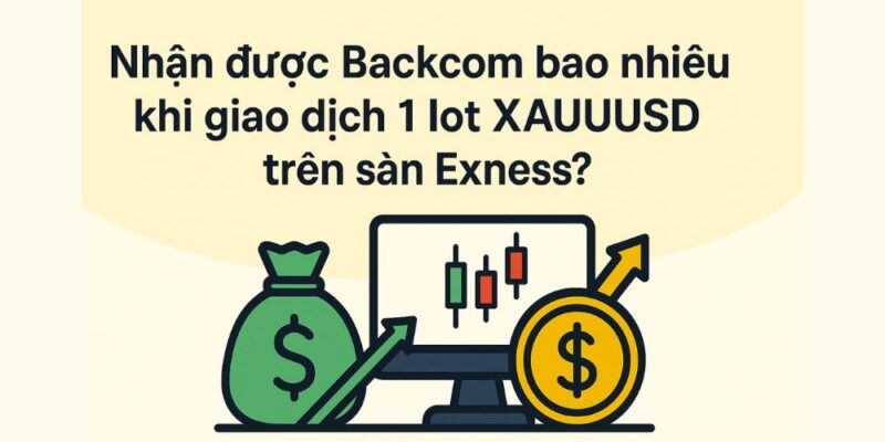 nhận được backcom bao nhiêu khi giao dịch 1 lot xauusd trên sàn exness